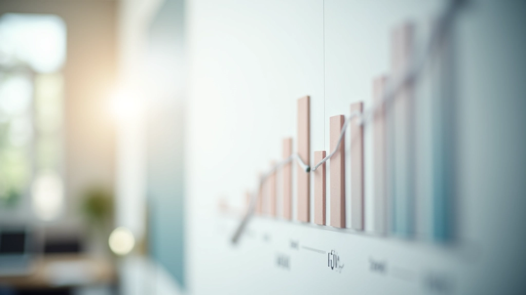 Diagramme de progression montrant des barres décroissantes, représentant la réduction des dettes mois après mois sur trois ans
