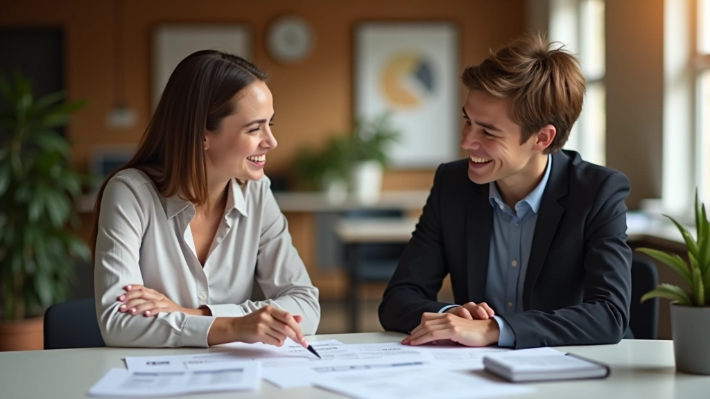 Conversation entre conseillers financiers